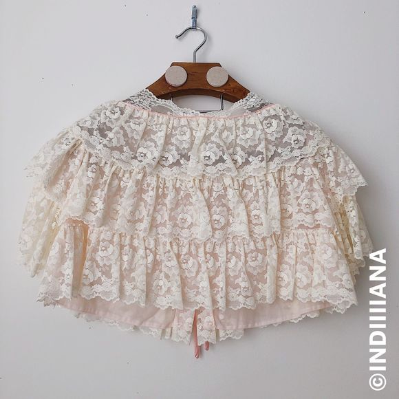 VINTAGE 1950s LACE SLEEP JACKET - Picture 3 of 4